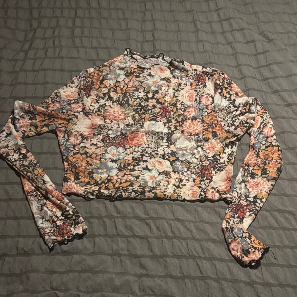 Amazon Floral Long Sleeve Top - Multicolor